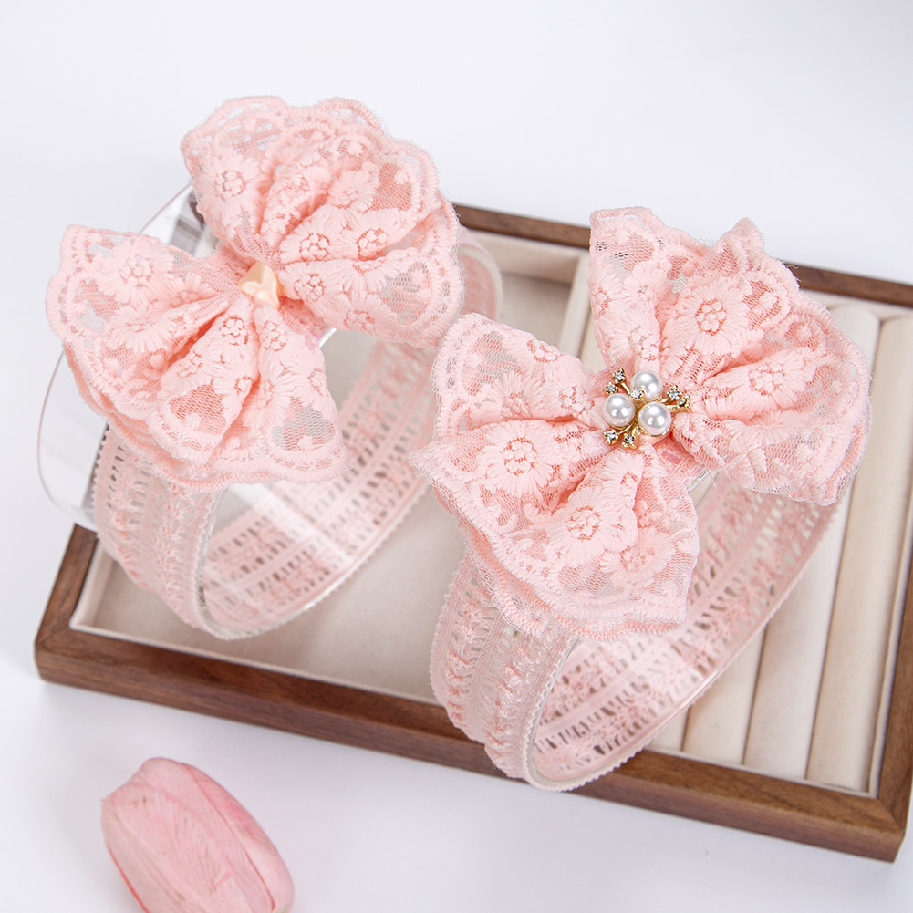 Baby Food Jelly - Cream Lace Baby Headbands for Newborn