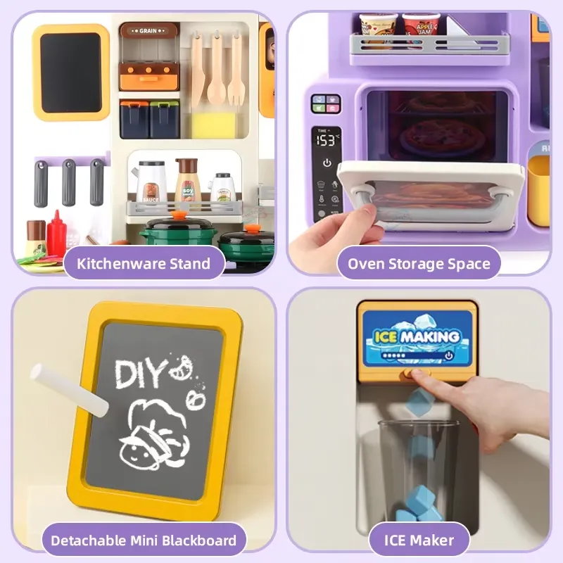 90cm Large Pretend Play Kitche - Baby Kitchen Food ulasan dan harga