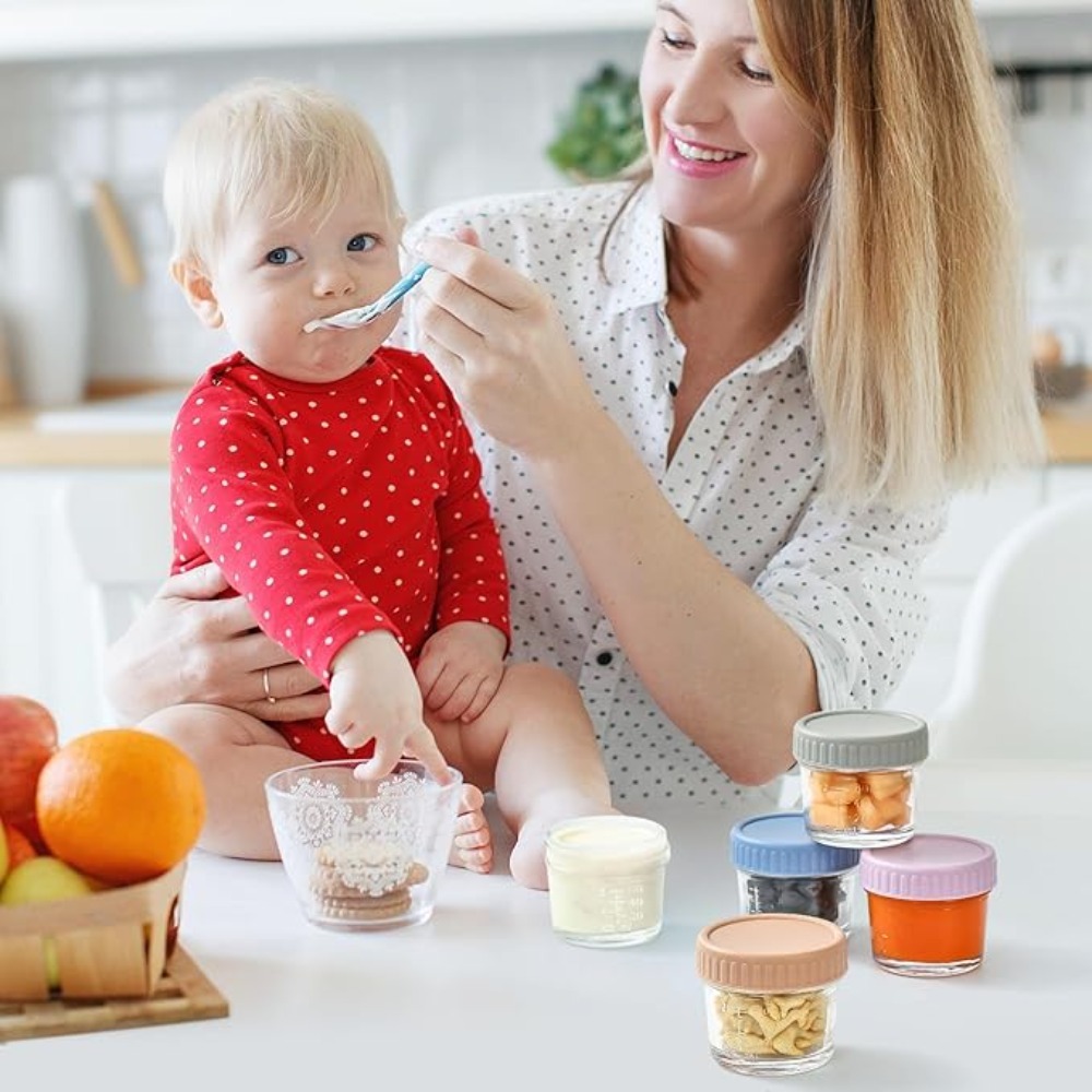 6pcs Mason Jar Glass Baby Food - Baby Food Jars Glass ulasan dan harga