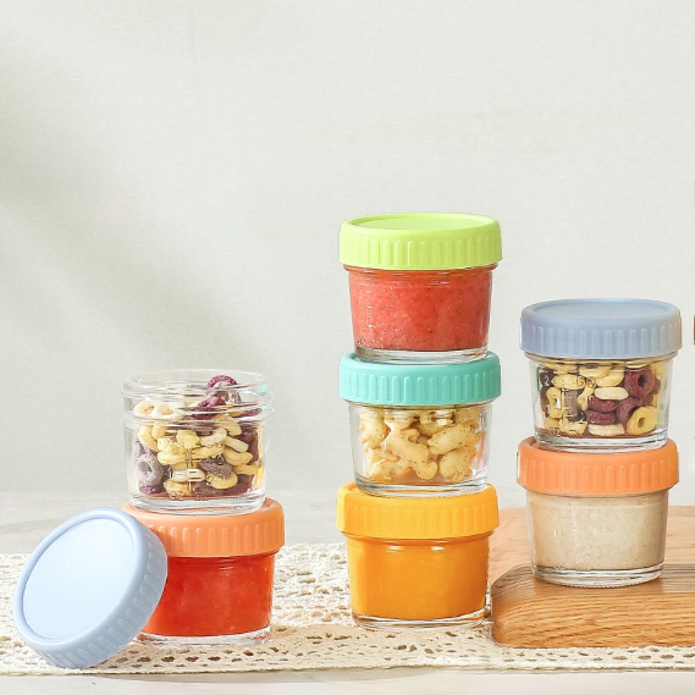 6pcs Mason Jar Glass Baby Food - Baby Food Jars Glass ulasan dan harga
