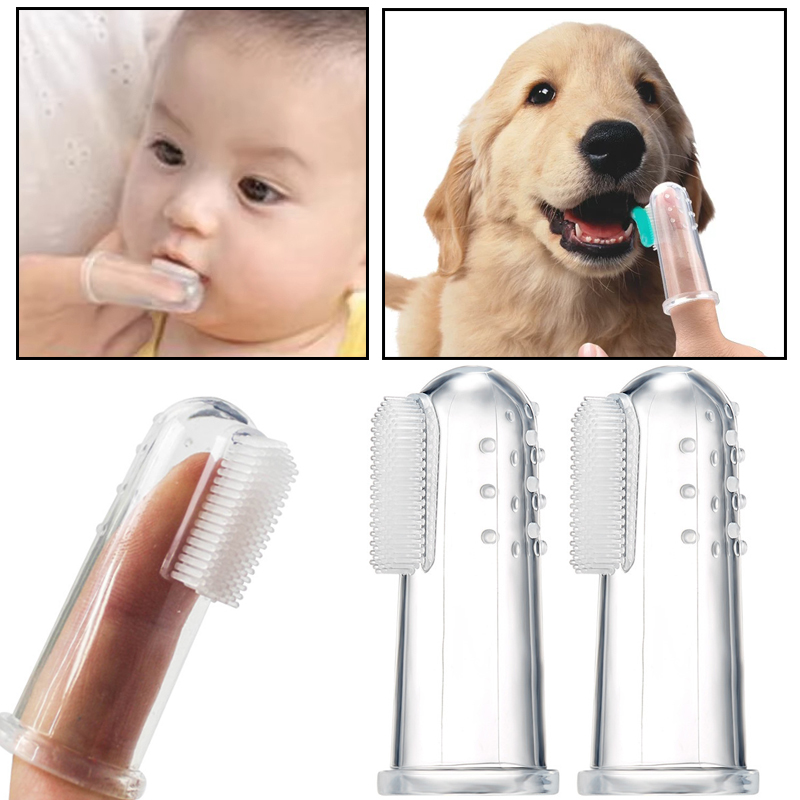 Soft Silicone Pet Finger Tooth - Baby Food Dogs ulasan dan harga