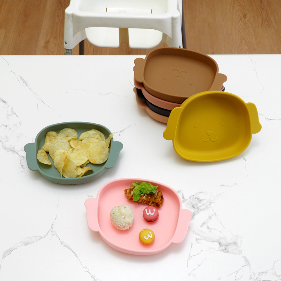 Baby Food Grade Silicone Dish  - Baby Food Dogs ulasan dan harga
