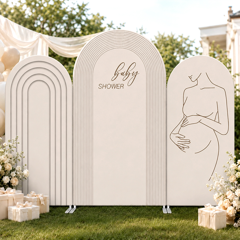 Baby Shower Arch Backdrop Cove - Baby Food Jelly ulasan dan harga