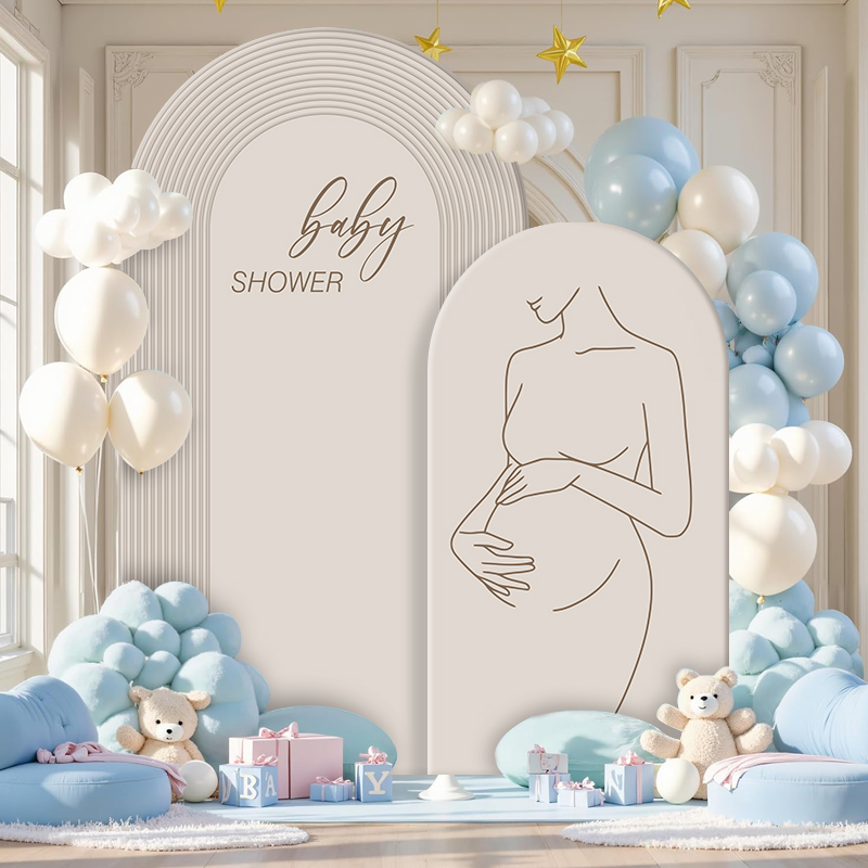 Baby Shower Arch Backdrop Cove - Baby Food Jelly ulasan dan harga