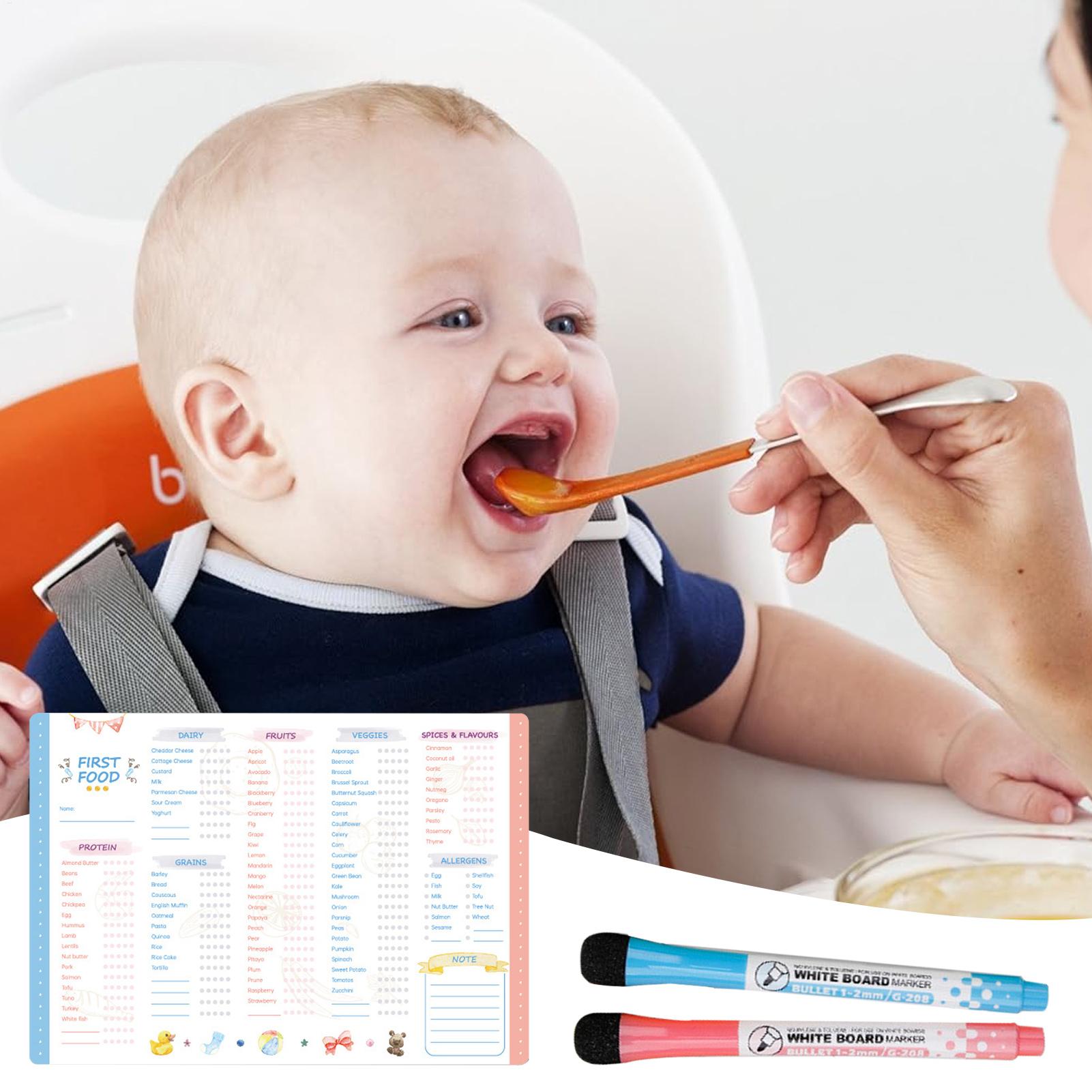 Baby First Foods Checklist Mag - Baby Food Chart ulasan dan harga