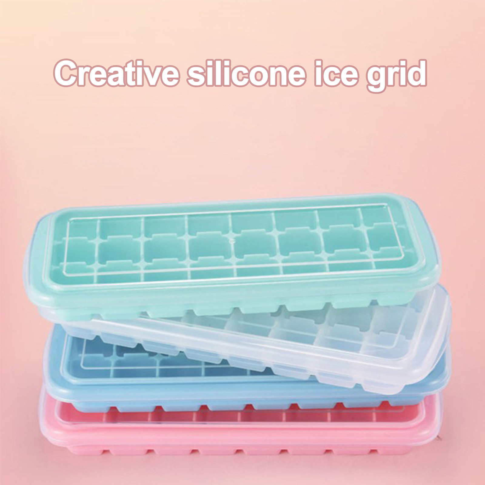 Silicone Ice Cubes Tray with L - Baby Food Jelly ulasan dan harga