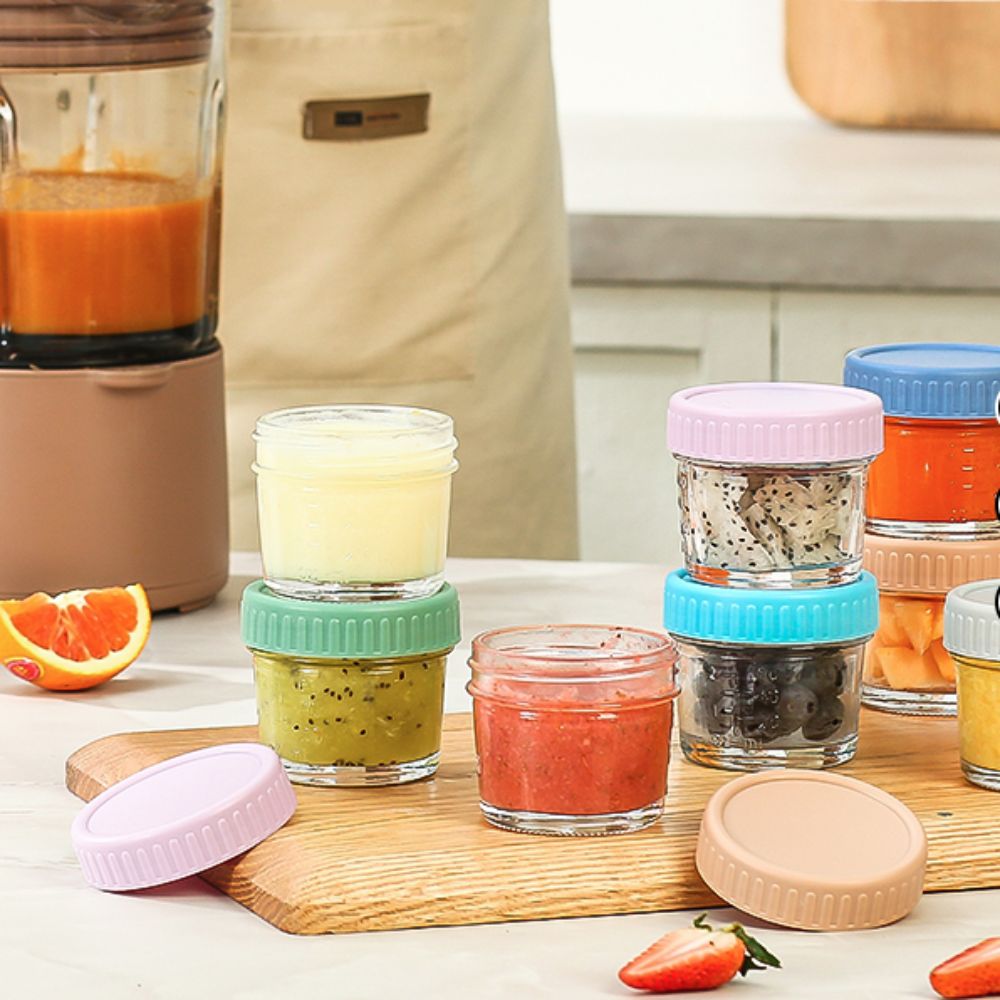 6pcs Multipurpose Glass Baby F - Baby Food Jars Glass ulasan dan harga