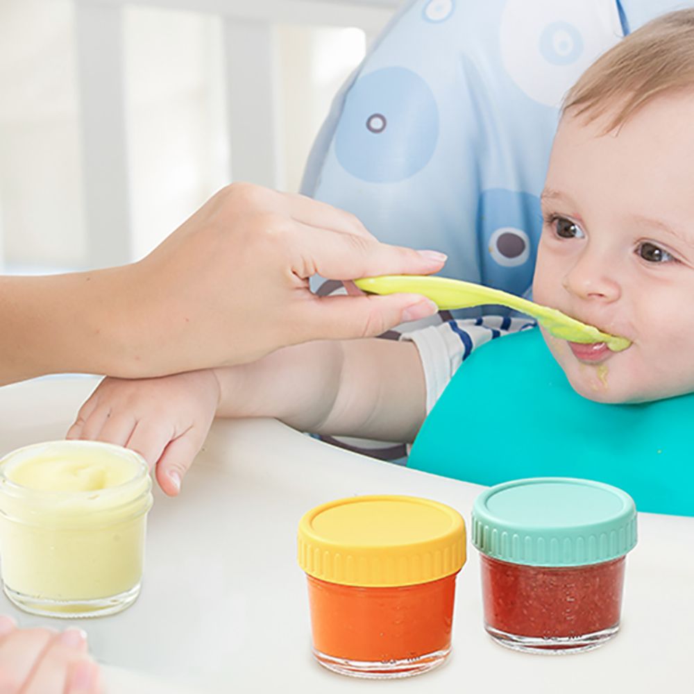 6pcs Glass Baby Food Jar Reusa - Baby Food In Jars ulasan dan harga