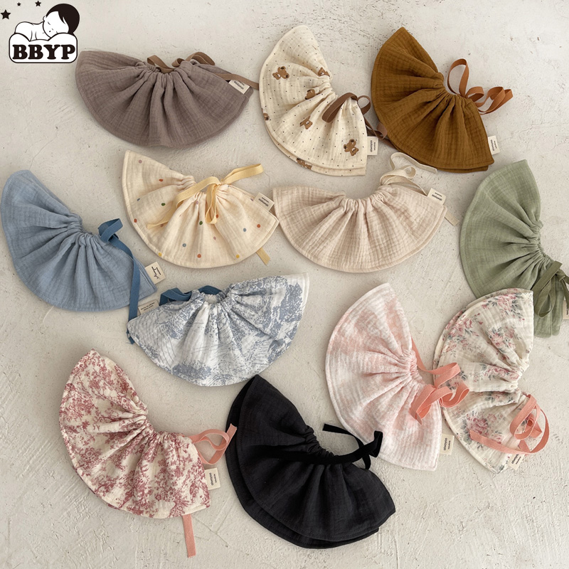4Layers Cotton Gauze Baby Bibs - Baby Food Apron ulasan dan harga