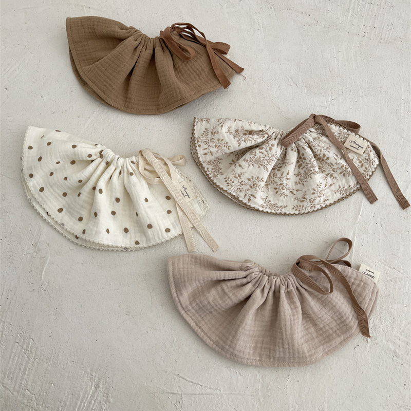 4Layers Cotton Gauze Baby Bibs - Baby Food Apron ulasan dan harga