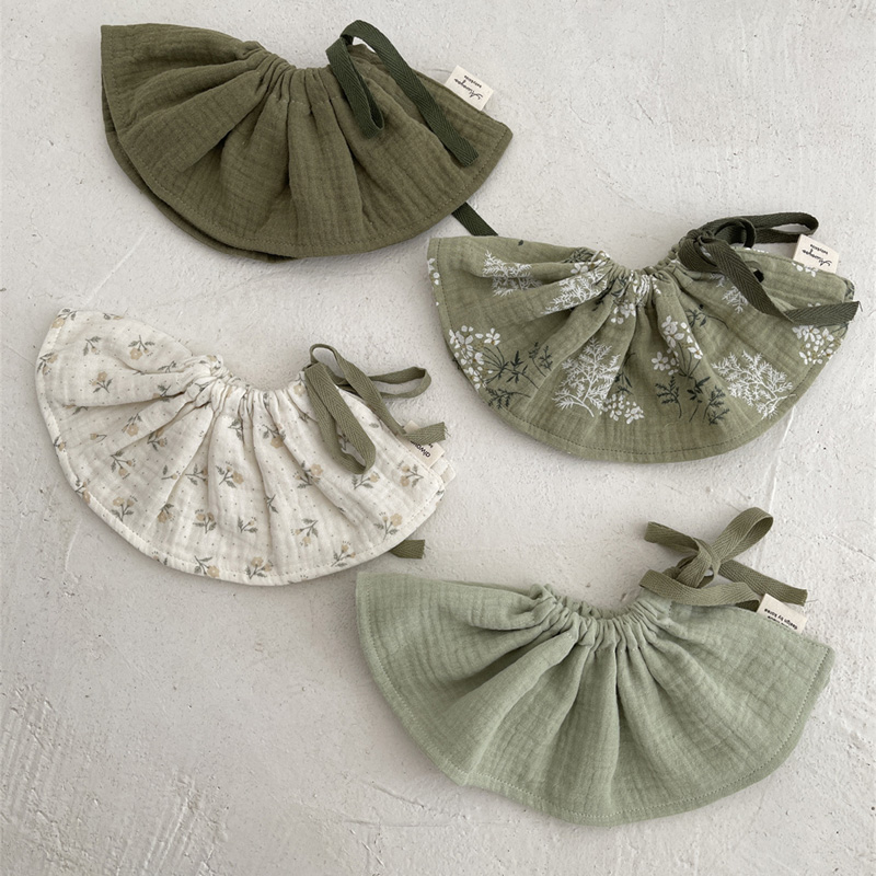 4Layers Cotton Gauze Baby Bibs - Baby Food Apron ulasan dan harga