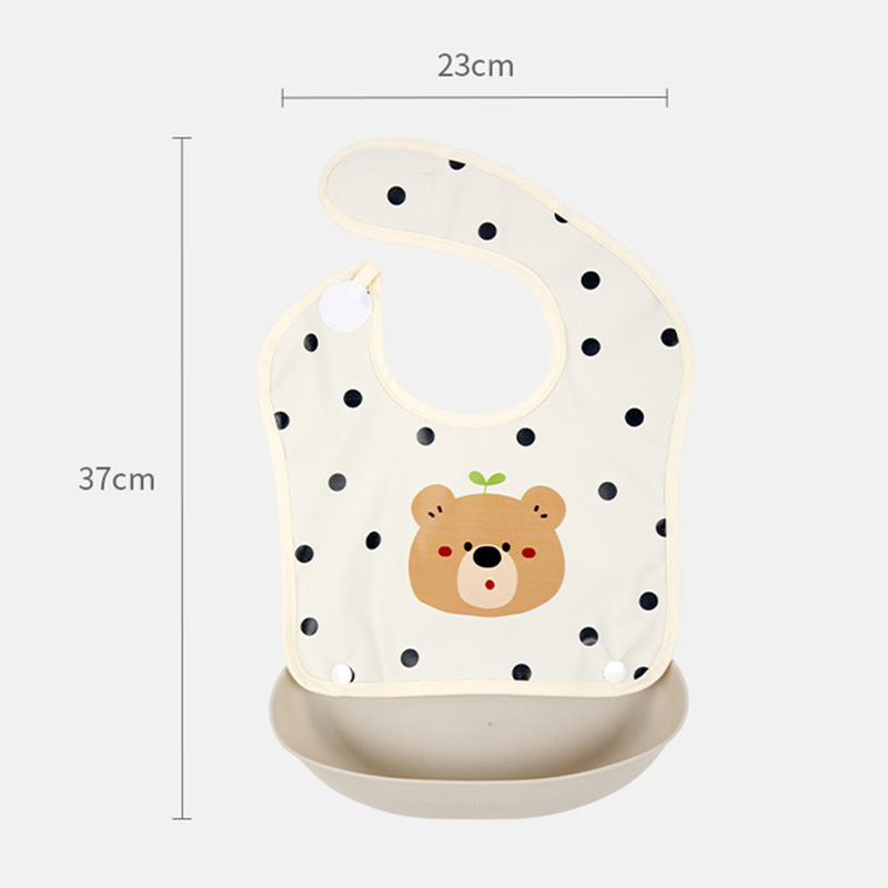 Baby Detachable Feeding Bib Wa - Baby Food Apron ulasan dan harga