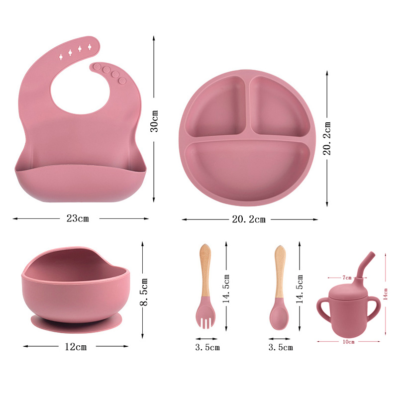 Children's silicone tableware  - Baby Food Set ulasan dan harga