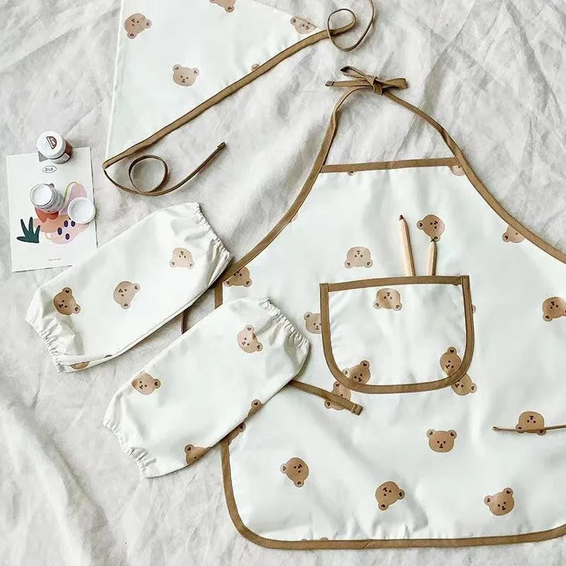 Cute Cartoon Children Apron Sl - Baby Food Apron ulasan dan harga