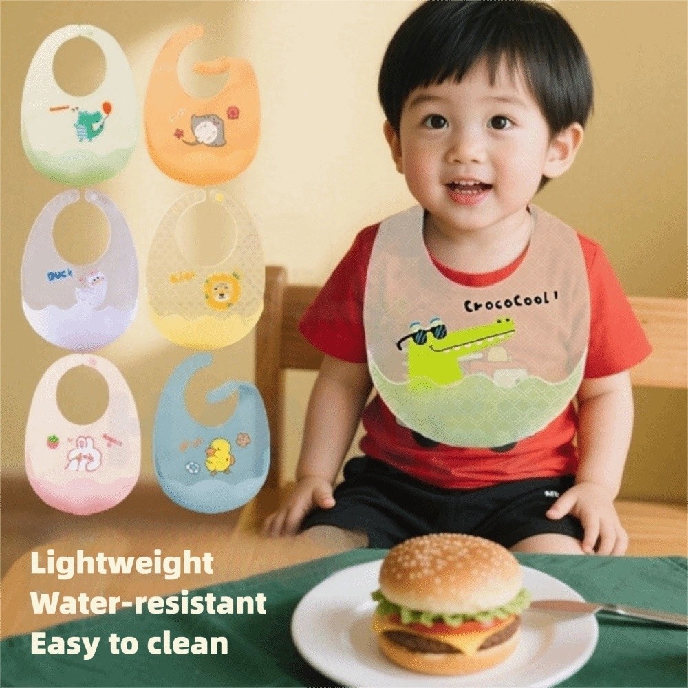 Cute Waterproof Baby Bibs Sili - Baby Food Apron ulasan dan harga