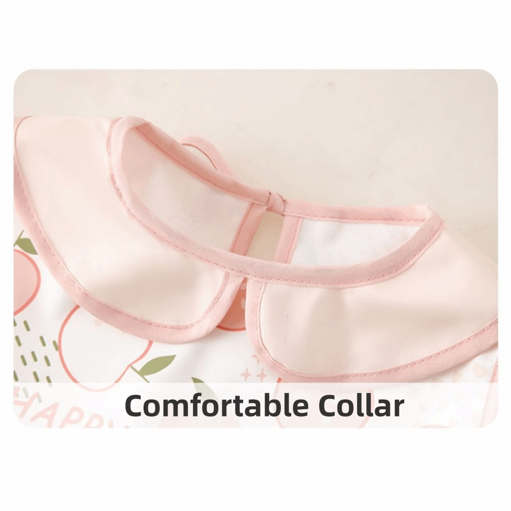 Short Sleeved Children's Sleev - Baby Food Apron ulasan dan harga