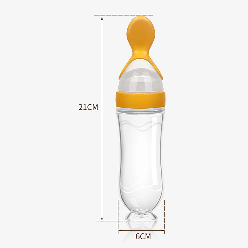 Squeezing Feeding Bottle Silic - Baby Food Category ulasan dan harga