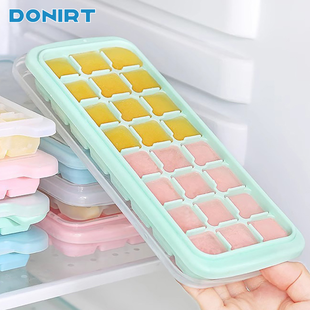 24 Cubes Silicone Ice Cube Tra - Baby Food Jelly ulasan dan harga