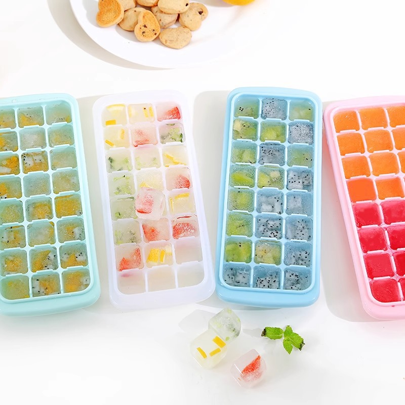 24 Cubes Silicone Ice Cube Tra - Baby Food Jelly ulasan dan harga