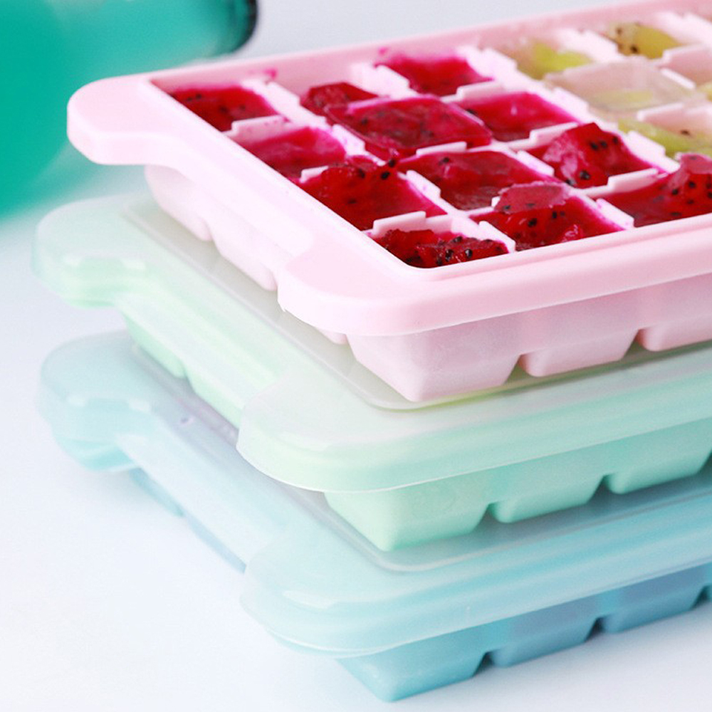 24 Cubes Silicone Ice Cube Tra - Baby Food Jelly ulasan dan harga