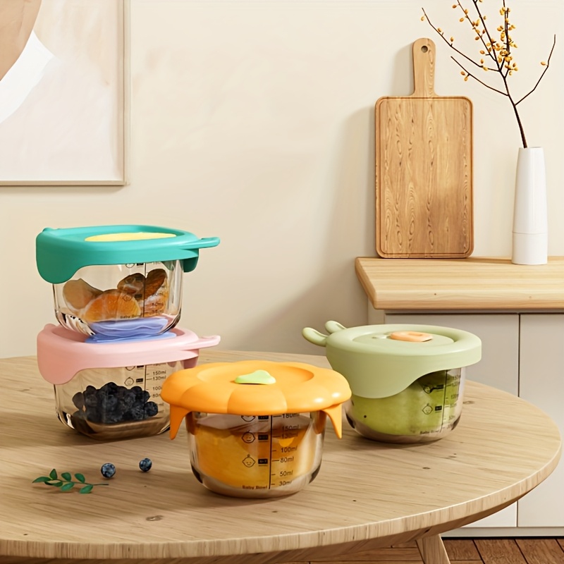 120/180ml Glass Baby Food Cont - Baby Food Jars Glass ulasan dan harga