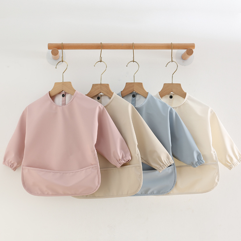 Solid Color Baby Feeding Bibs  - Baby Food Apron ulasan dan harga