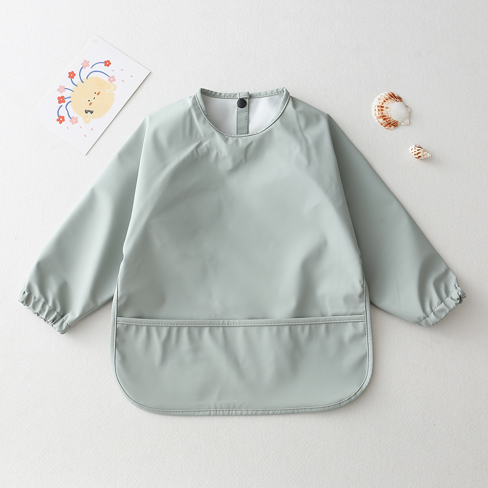 Solid Color Baby Feeding Bibs  - Baby Food Apron ulasan dan harga