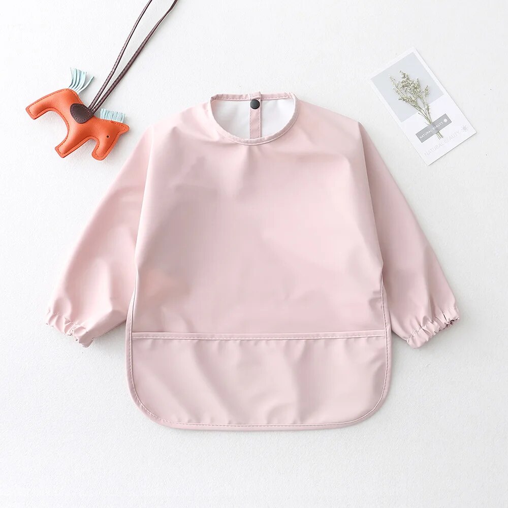 Solid Color Baby Feeding Bibs  - Baby Food Apron ulasan dan harga