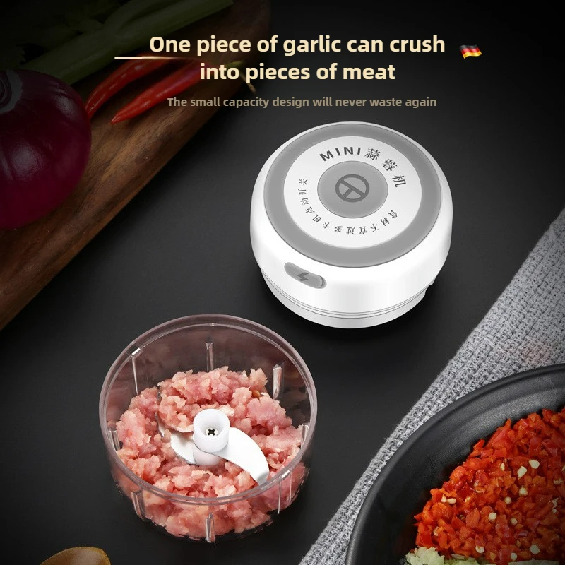 Electric Mini Garlic Chopper 1 - Baby Kitchen Food ulasan dan harga