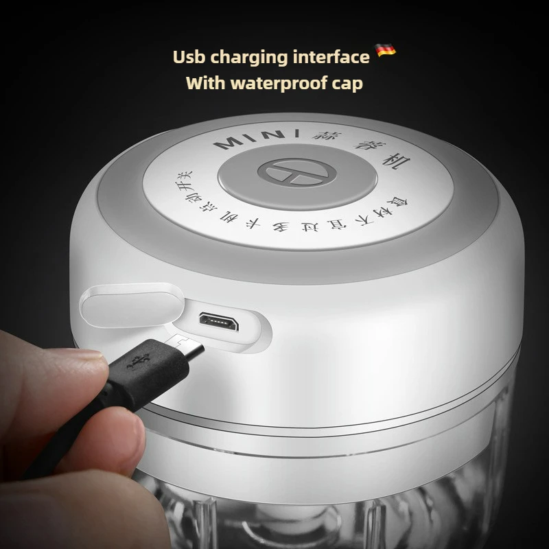 Electric Mini Garlic Chopper 1 - Baby Kitchen Food ulasan dan harga