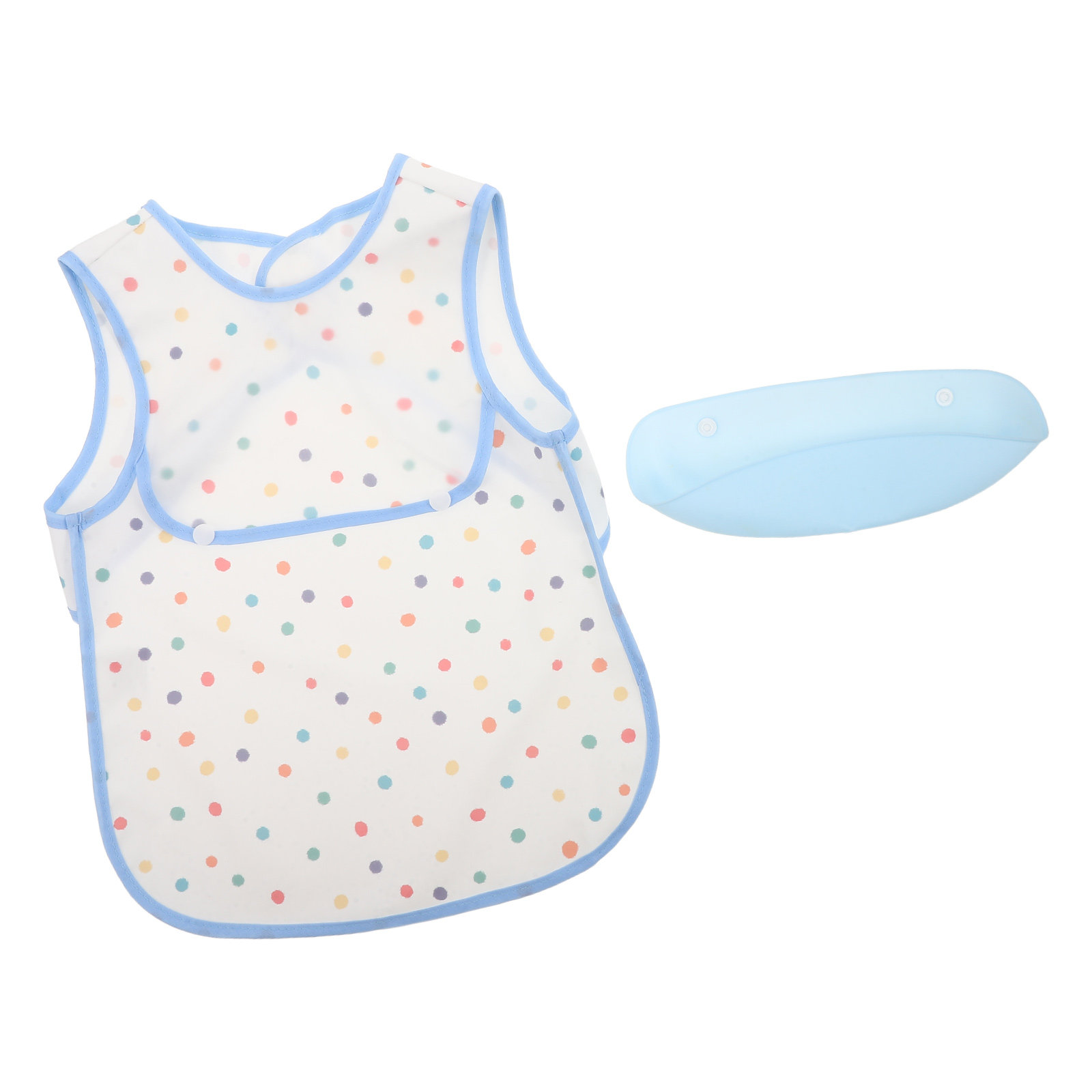 Toddler Bib with Pocket Waterp - Baby Food Apron ulasan dan harga