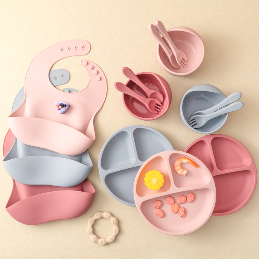 5Pcs Baby Silicone Feeding Set - Baby Food Chart ulasan dan harga
