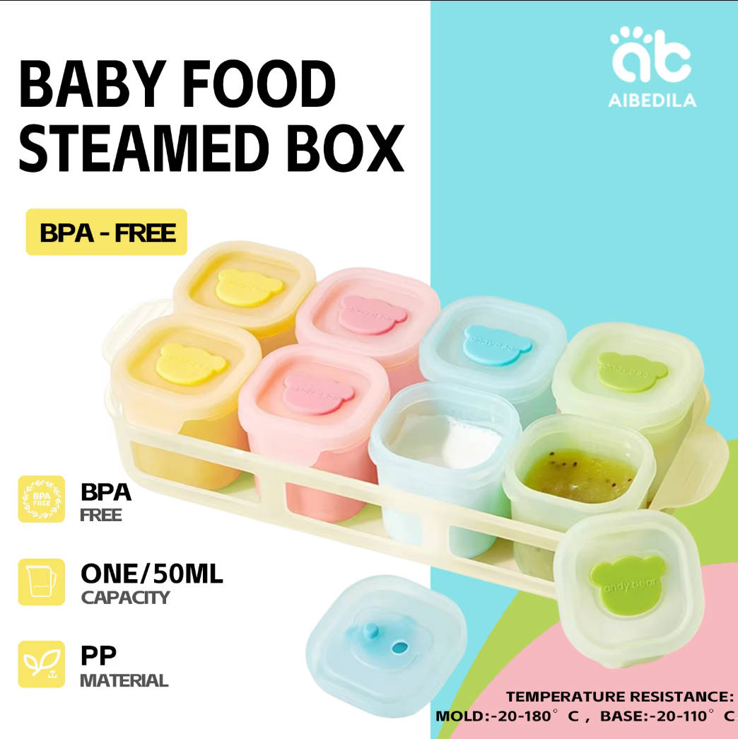 AIBEDILA Baby Silicone Food Fr - Baby Food Jars Glass ulasan dan harga