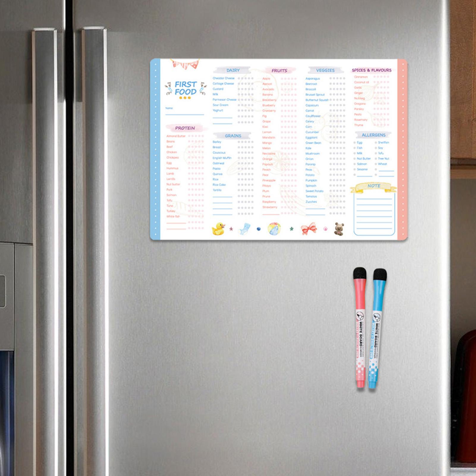 First Foods Chart Magnetic Bab - Baby Food Chart ulasan dan harga