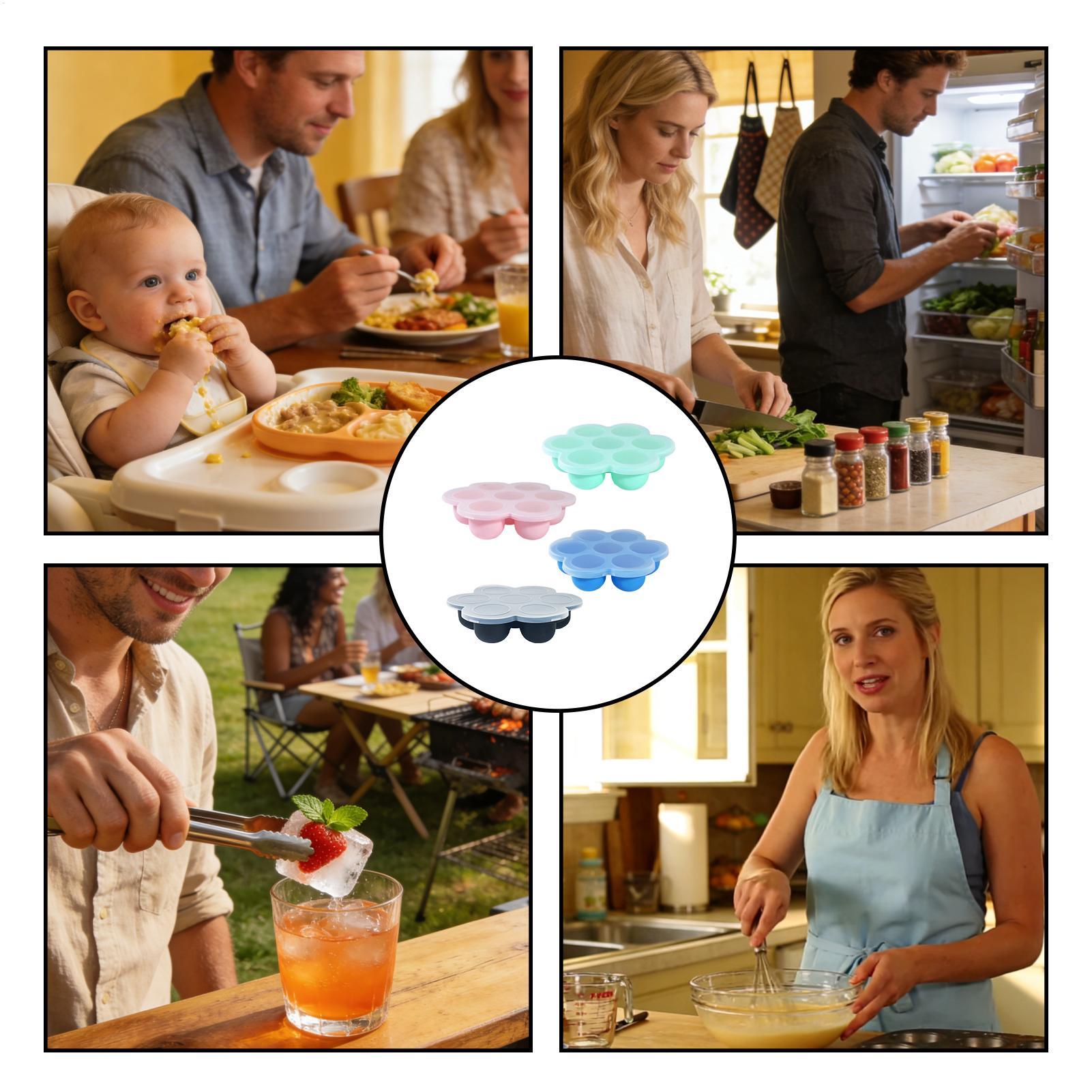 Reusable Gel Silicone Molds Ki - Baby Food Jelly ulasan dan harga