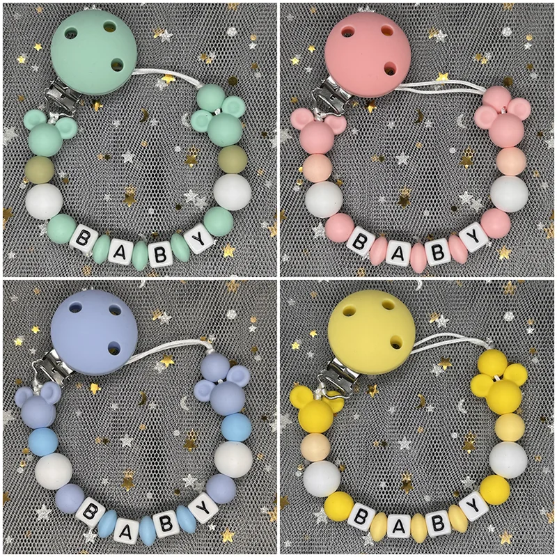 Baby Pacifier Clip Personalise - Baby Food Name ulasan dan harga