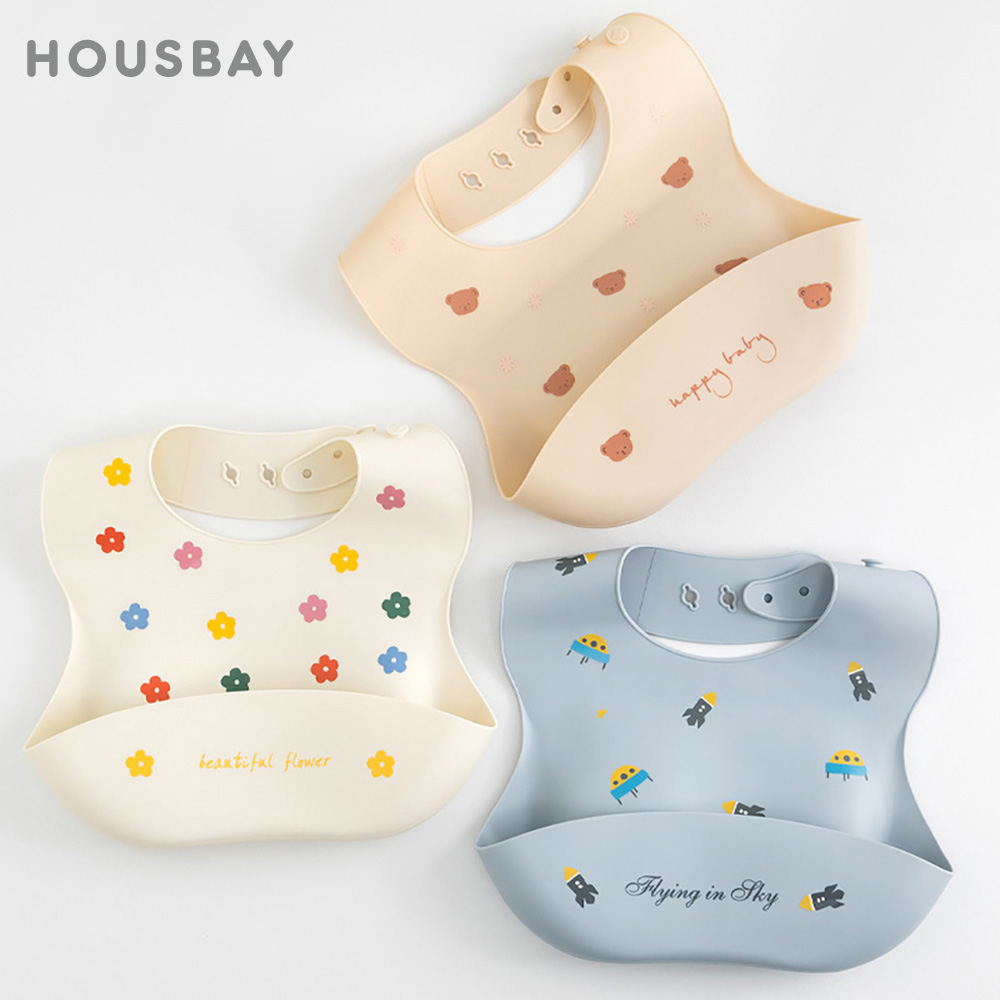 Baby Bibs Waterproof Soft Sili - Baby Food Apron ulasan dan harga