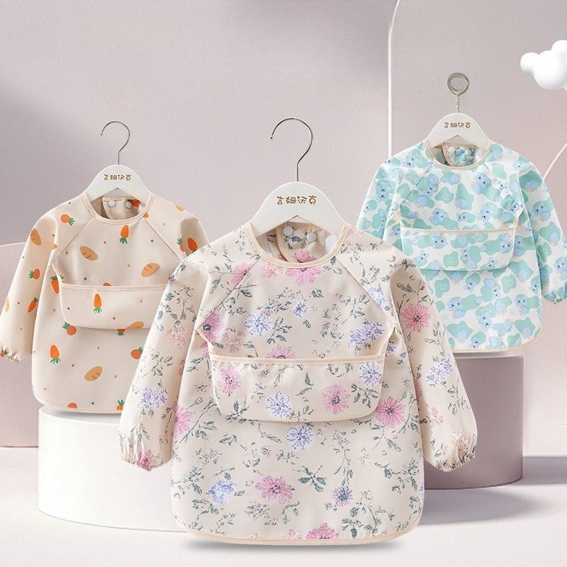 1PC Child Feeding Bib Waterpro - Baby Food Apron ulasan dan harga