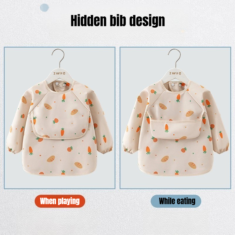 1PC Child Feeding Bib Waterpro - Baby Food Apron ulasan dan harga