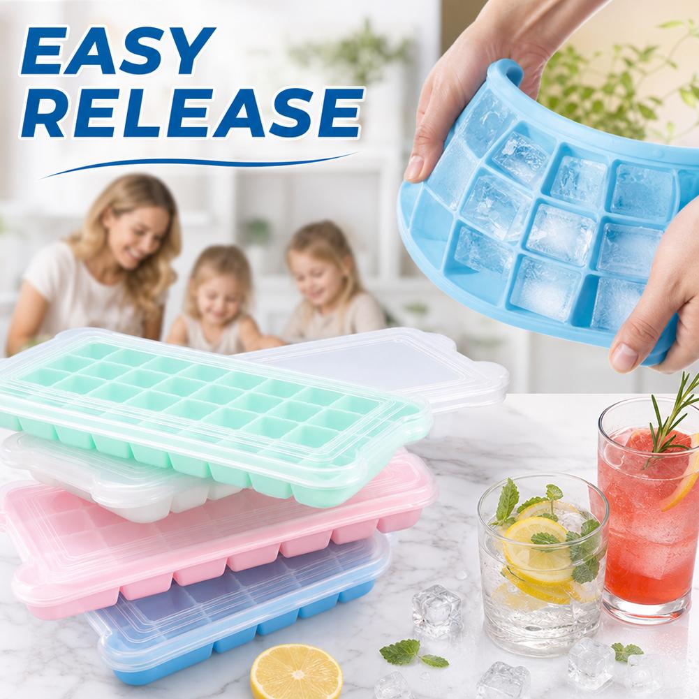 Silicone Ice Cubes Tray with L - Baby Food Jelly ulasan dan harga