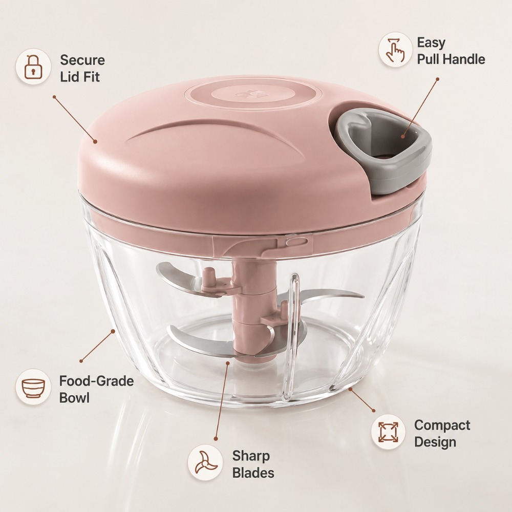 Manual Pull String Garlic Minc - Baby Kitchen Food ulasan dan harga