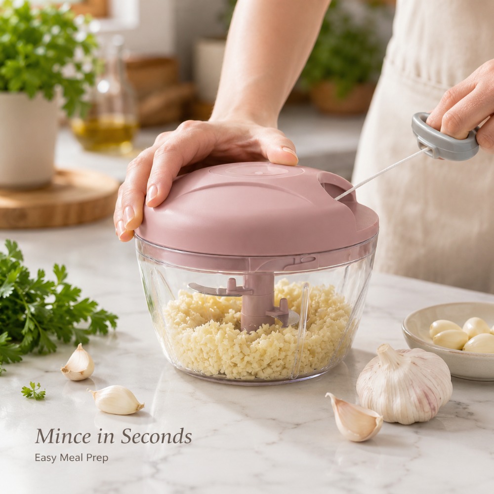 Manual Pull String Garlic Minc - Baby Kitchen Food ulasan dan harga