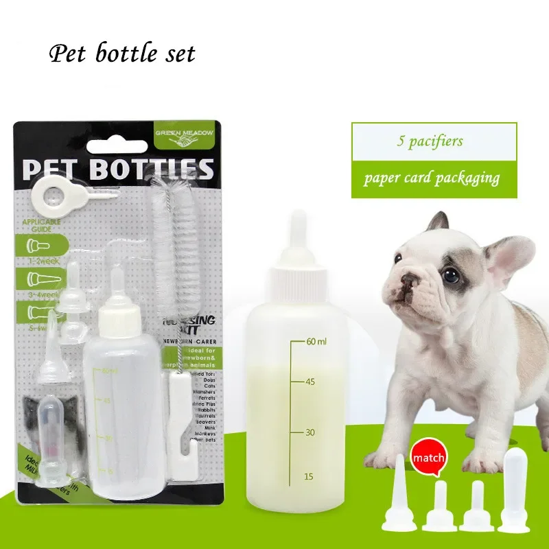 1set Puppy Kitten Feeding Bott - Baby Food Dogs ulasan dan harga