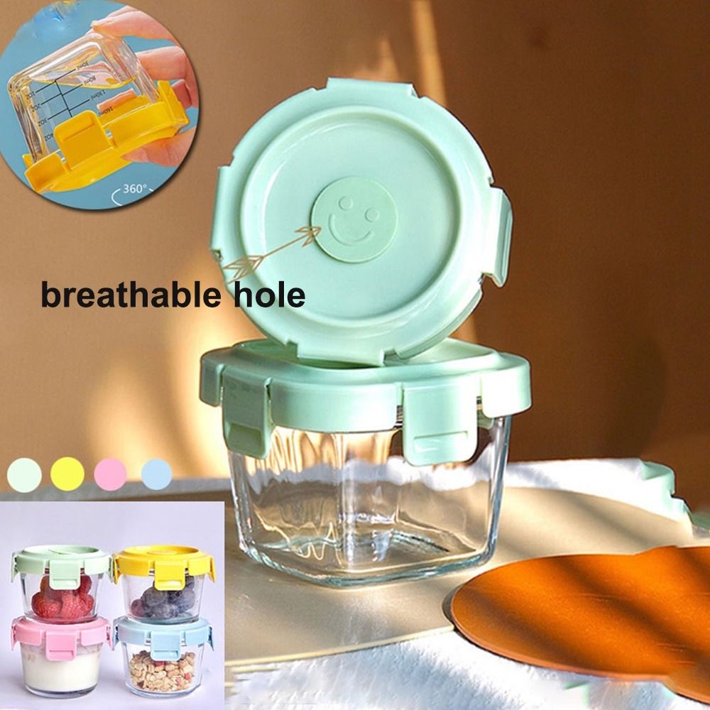Fashion 170ml Food Storage Box - Baby Food Jars Glass ulasan dan harga