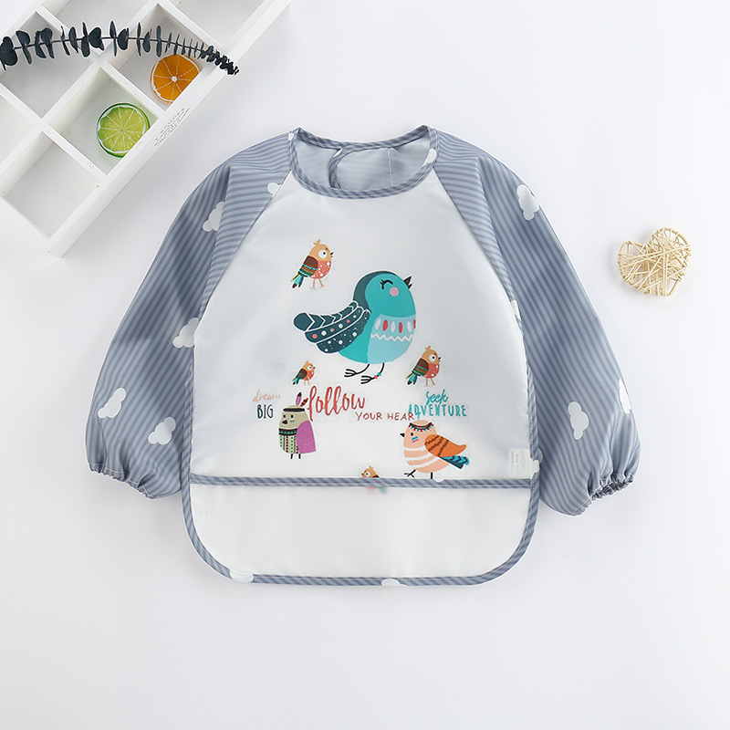 Baby Bibs Cute Colorful Cartoo - Baby Food Apron ulasan dan harga
