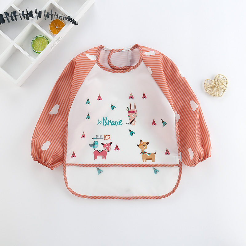 Baby Bibs Cute Colorful Cartoo - Baby Food Apron ulasan dan harga
