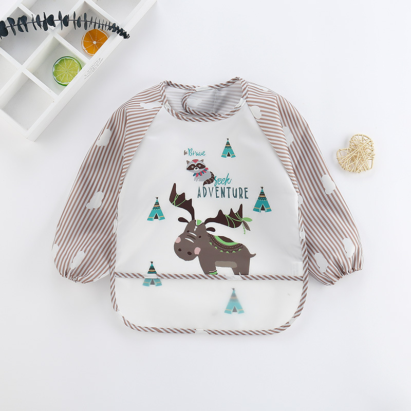Baby Bibs Cute Colorful Cartoo - Baby Food Apron ulasan dan harga