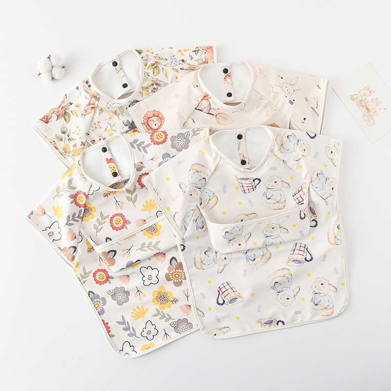 Newborn Baby Bibs Blouse Water - Baby Food Set ulasan dan harga